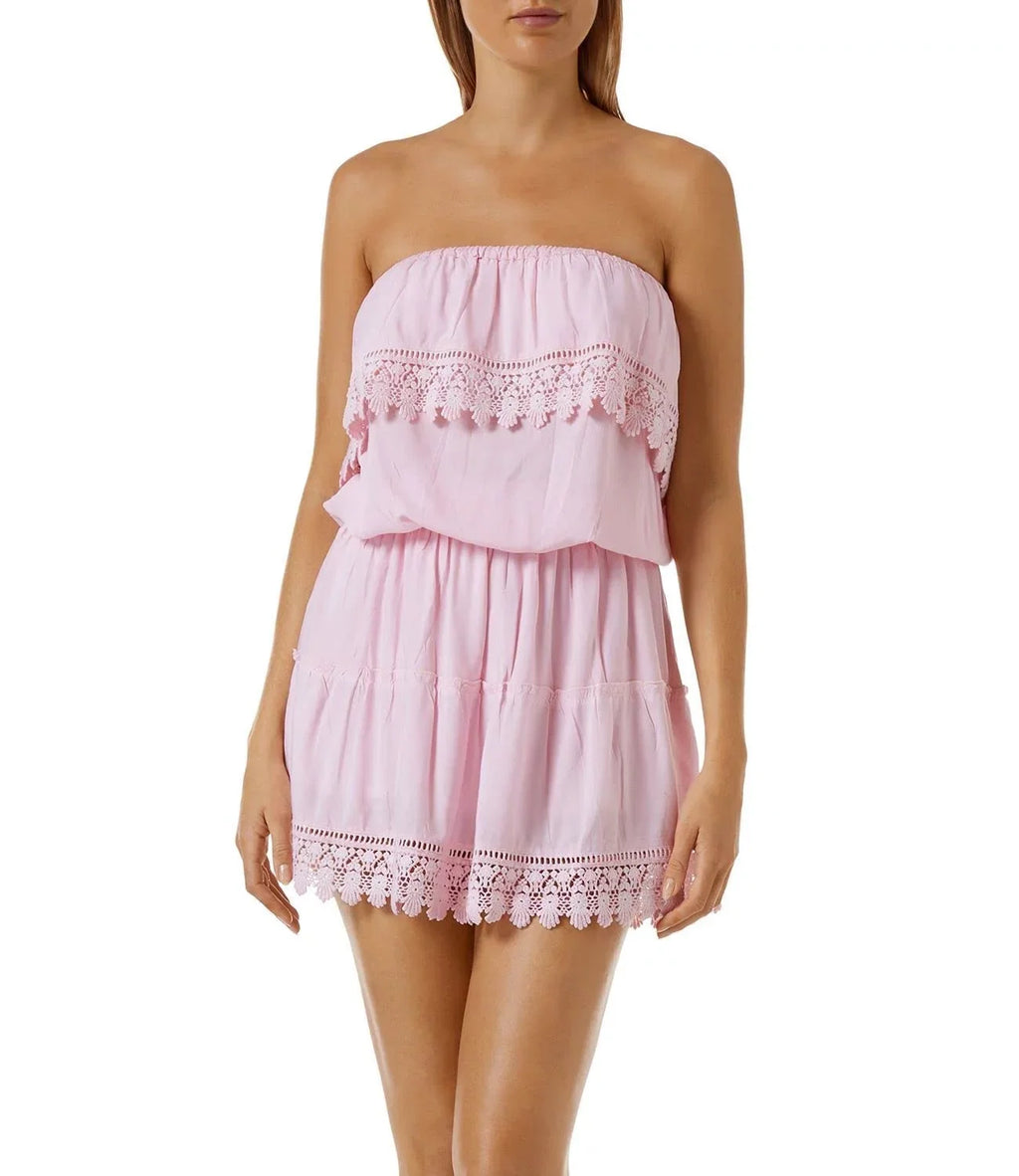 Melissa Odabash Womens Drapey Sizemocked Mini Dress