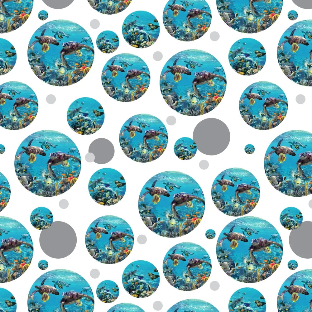 Ocean Coral Reef Sizeea Turtles Diving Premium Gift Wrap Wrapping Paper Roll