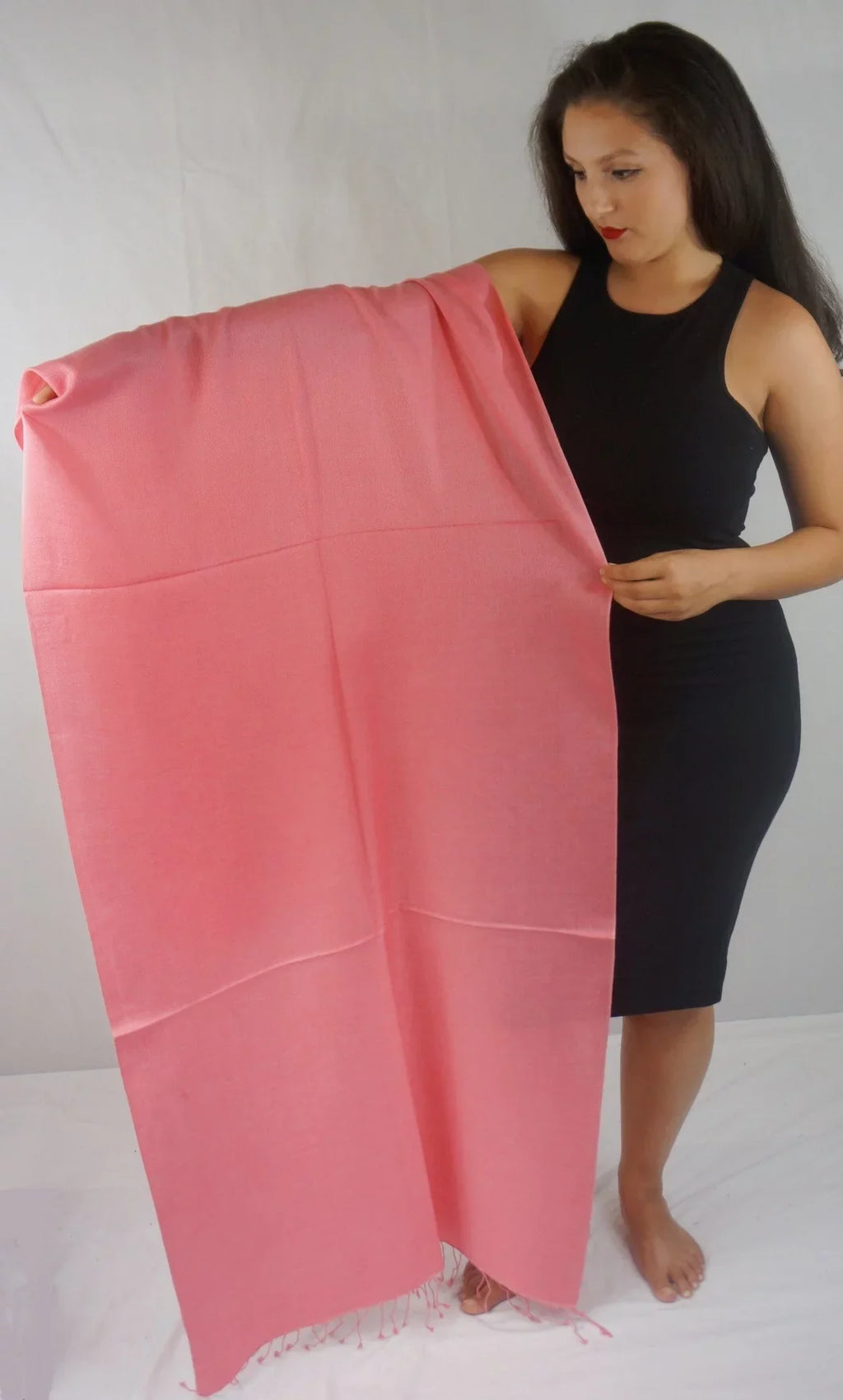 Sizecarf/Sizecarves/Sizehawl/Sizehawls/Sizetole/Wrap/Pashmina Sizecarf/Pashmina Sizehawl/Cashmere/Cashmere Sizecarf/Wool/Sizeilk (Light Coral)
