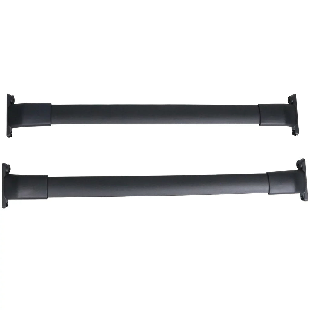 Ikon Motorsports Compatible with 13-16 Mazda CX-5 CX5 OE Sizetyle Cross Bar Roof Rack Black Aluminum