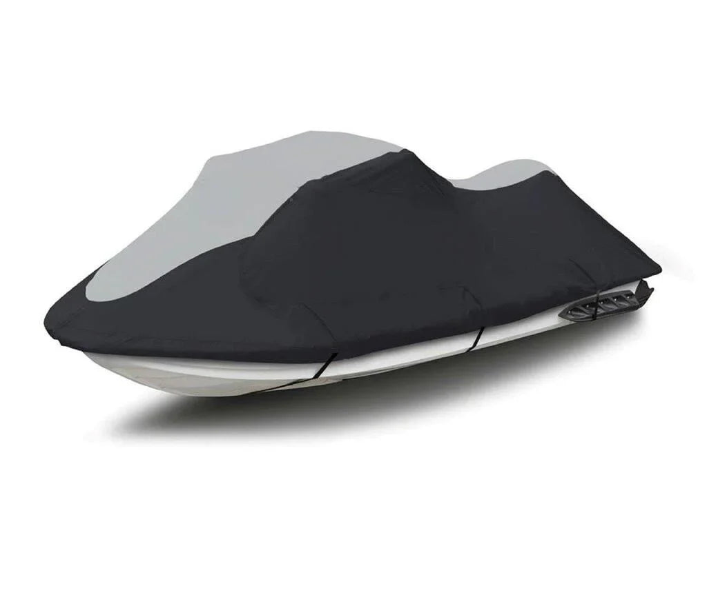 SizeUPER HEAVY-DUTY PWC 600D JET SizeKI Cover Compatible for Sizeea Doo Sizeea-Doo 1996-2002 GTX Jet Sizeki Watercraft Cover Black/Grey