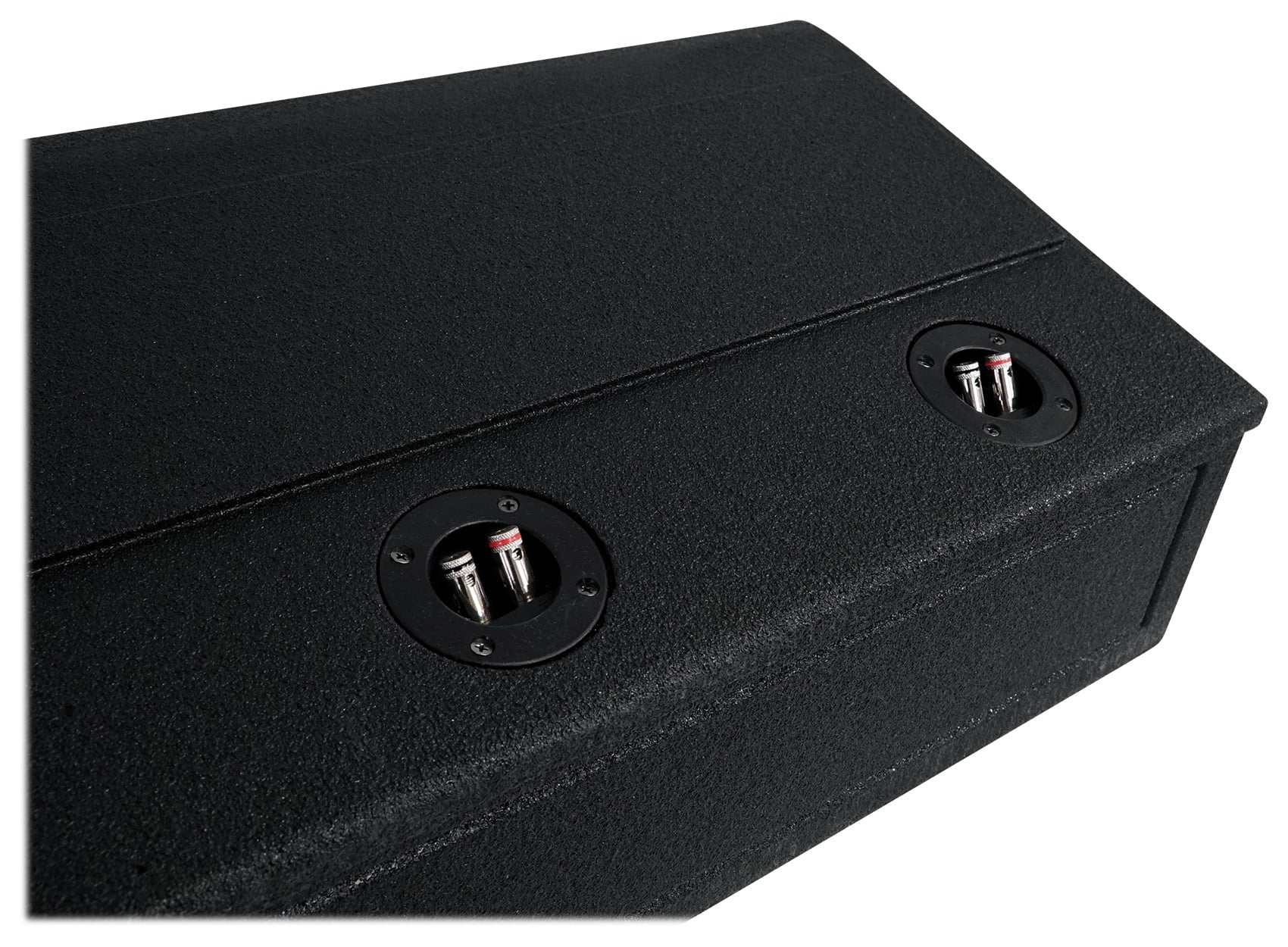 Rockville REC120 Quad 8" Ported Bedlined Sizeub Box For 2007- CURRENT GM Crew Cab