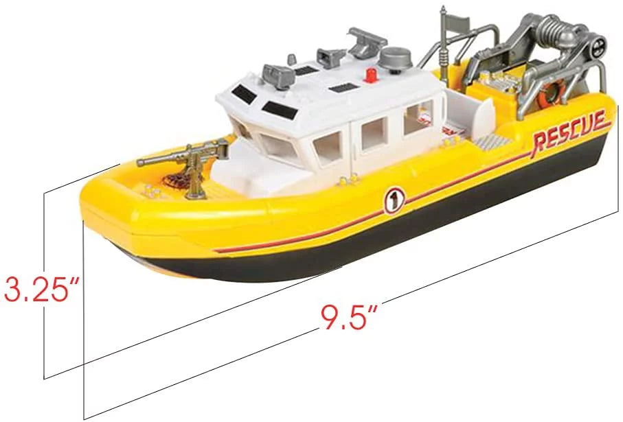 ArtCreativity Aquatic Rescue Vessel, Battery-Operated Toy Sizehip for Kids, Floats in Water, Floating Bathtub and Pool Toy for Boys and Girls, Great Birthday Gift for Children