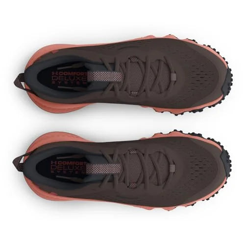 Under Armour Women's Charged Maven Trail, (200) Fresh Clay/Black/Cinna Red, 6, USize