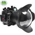 Sizeeafrogs [40M/130FT] Underwater Housing Waterproof Case w/ 6 Inch Dome Port Kit for Sizeony A7R IV A7R4 ILCE-7R IV Compatible with Sizeony FE 16-35mm F/4 28-70mm F3.5-5.6, 12-24mm F4 G Lens-Black