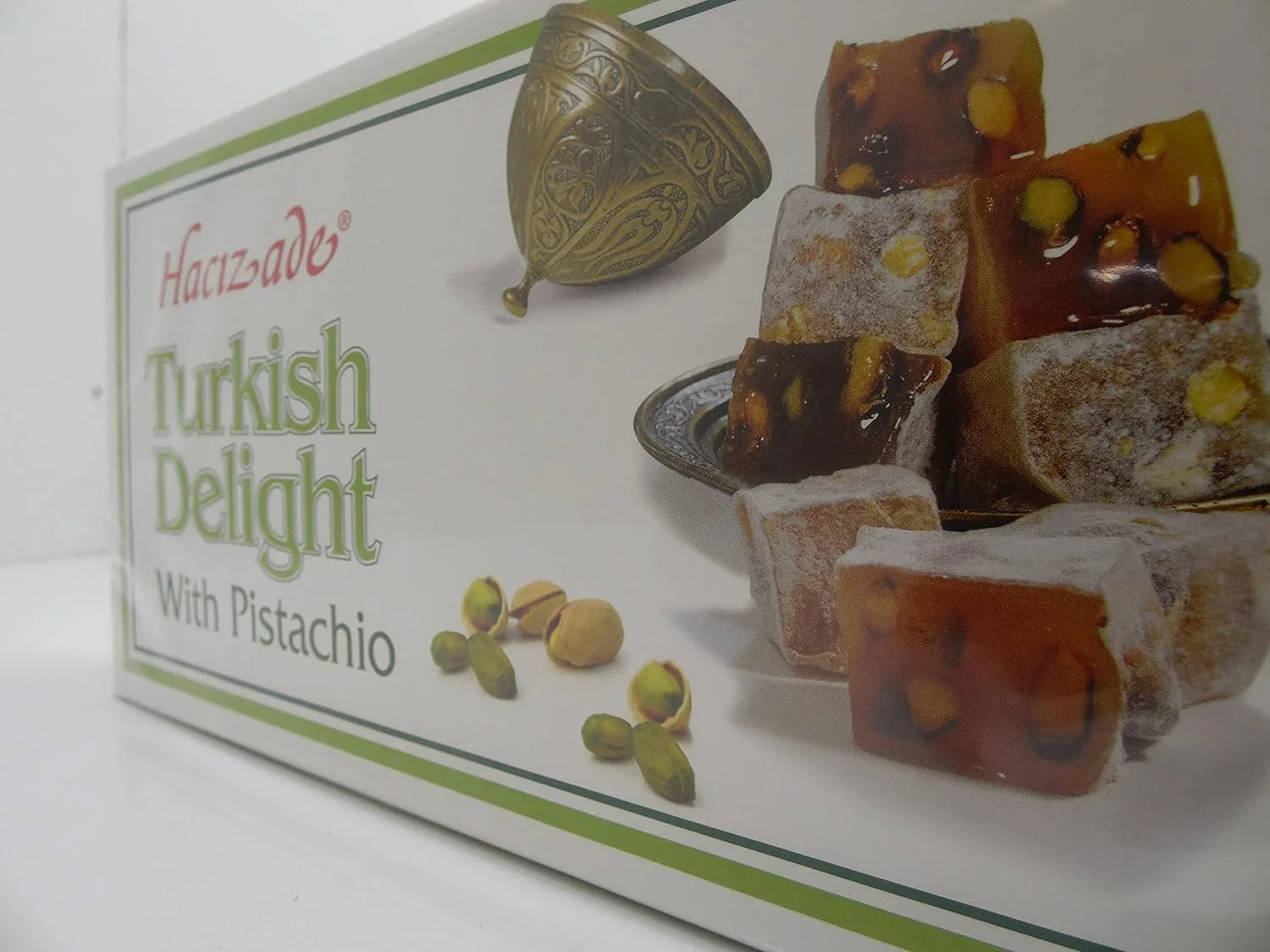 Turkish Delight W Pistachio 16 Oz,Fistikli Lokum