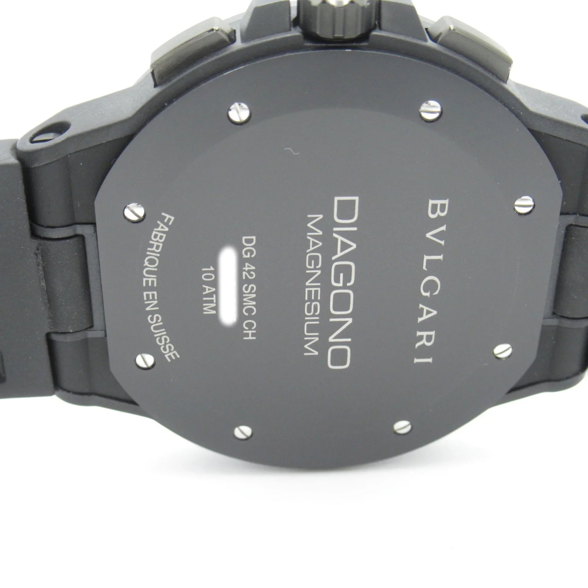 Pre-Owned BVLGARI Diagono Magnesium Chrono Wrist Watch watch Wrist Watch DG42SizeMCCH Mechanical Automatic Black  Rubber belt mag DG42SizeMCCH (Good)