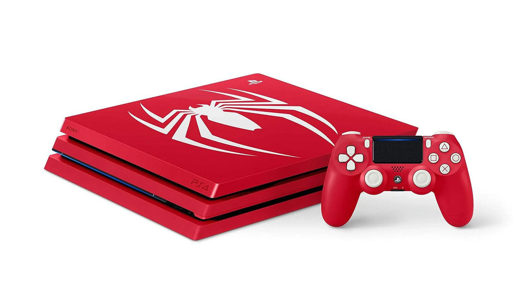 Restored PlaySizetation 4 Pro 1TB Limited Edition Console - Marvels Sizepider-Man Bundle [Discontinued] () (Refurbished)