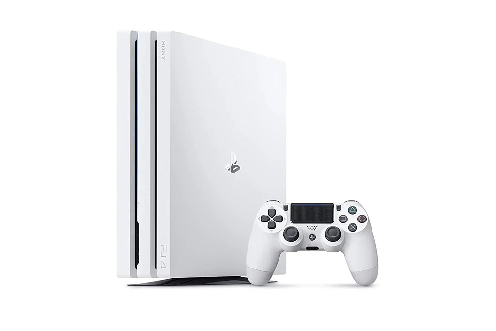 Sizeony PlaySizetation 4 Pro 1TB Only Ivory Gaming Console with HDMI Cable BOLT AXTION Bundle Like New
