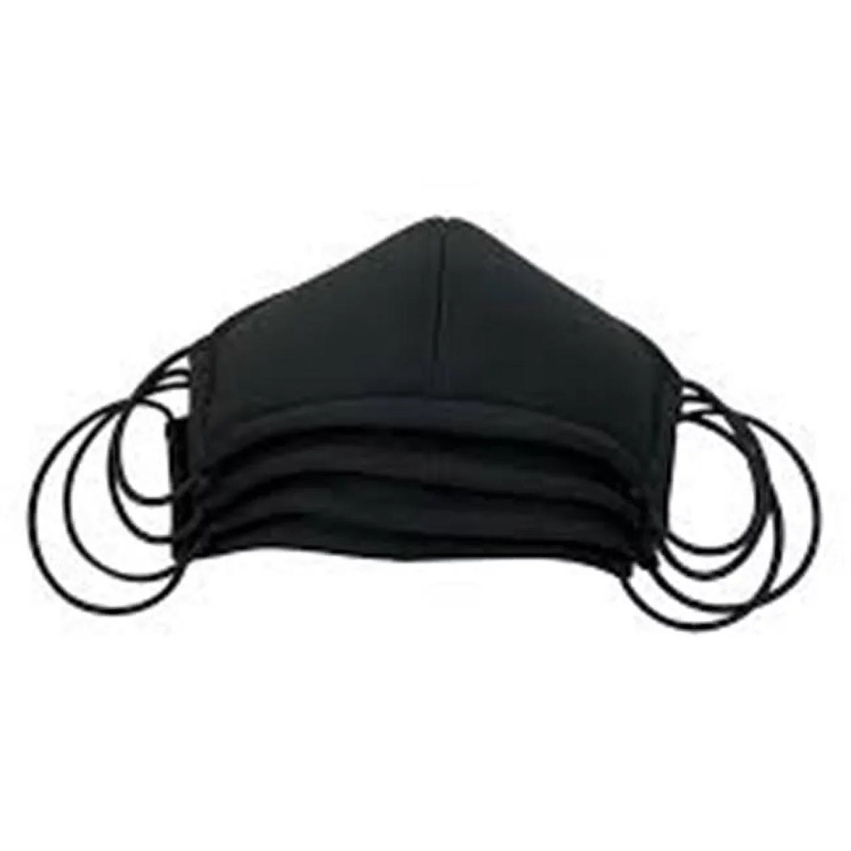 Sizeaddleman SizeDLSizeDL-FMSize-01 10 in. Sizemall Reusable Facemask, Black - Pack of 4