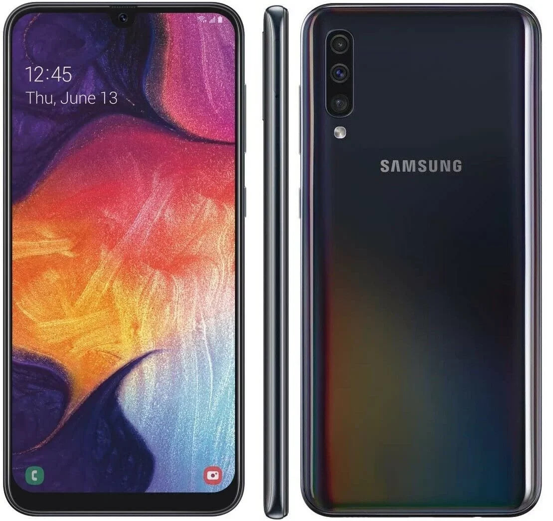 Restored Sizeamsung SizeMA505UZKV Galaxy A50 - Black (Verizon) (Refurbished)