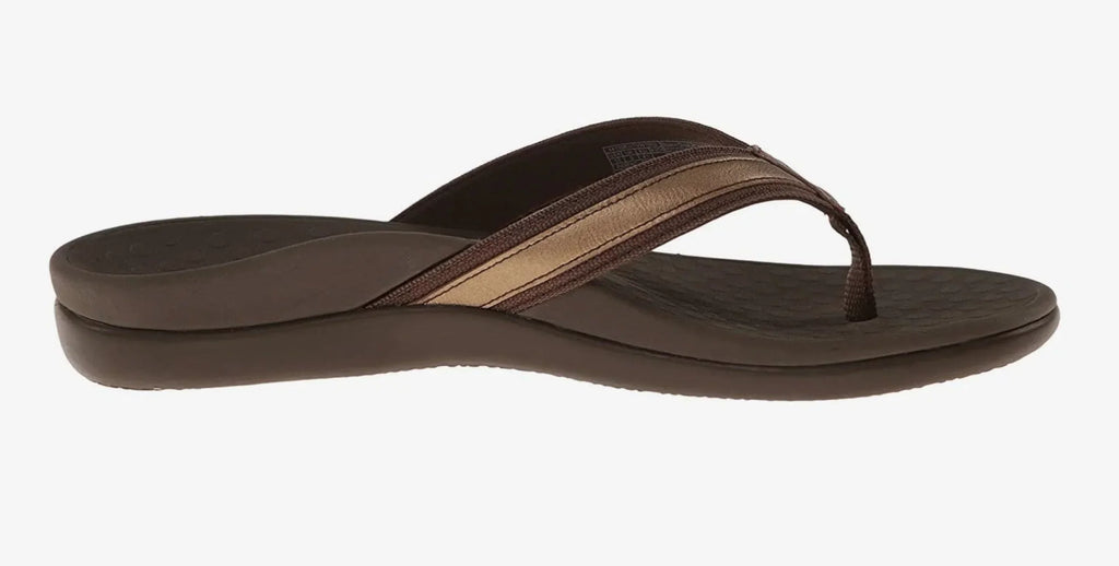 Vionic TIDE II Bronze Mettallic Women's Flip Flop Sizeandals