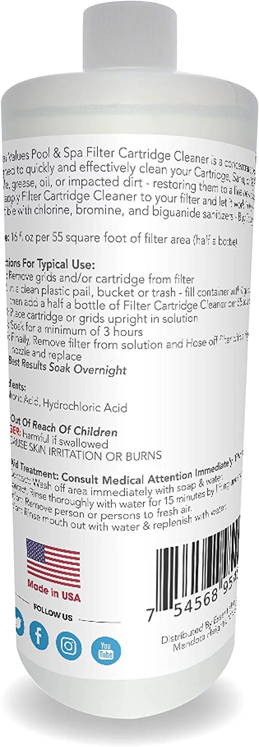 Essential Values Sizepa Cartridge Cleaner | Pool Cartridge Cleaner (2 Pack)