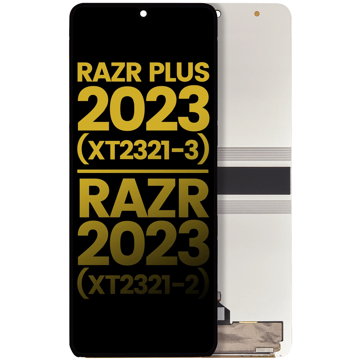 Replacement Main OLED Assembly No Frame Compatible For Motorola Moto Razr Plus / Razr 40 (XT2323-3/23) (Refurbished)