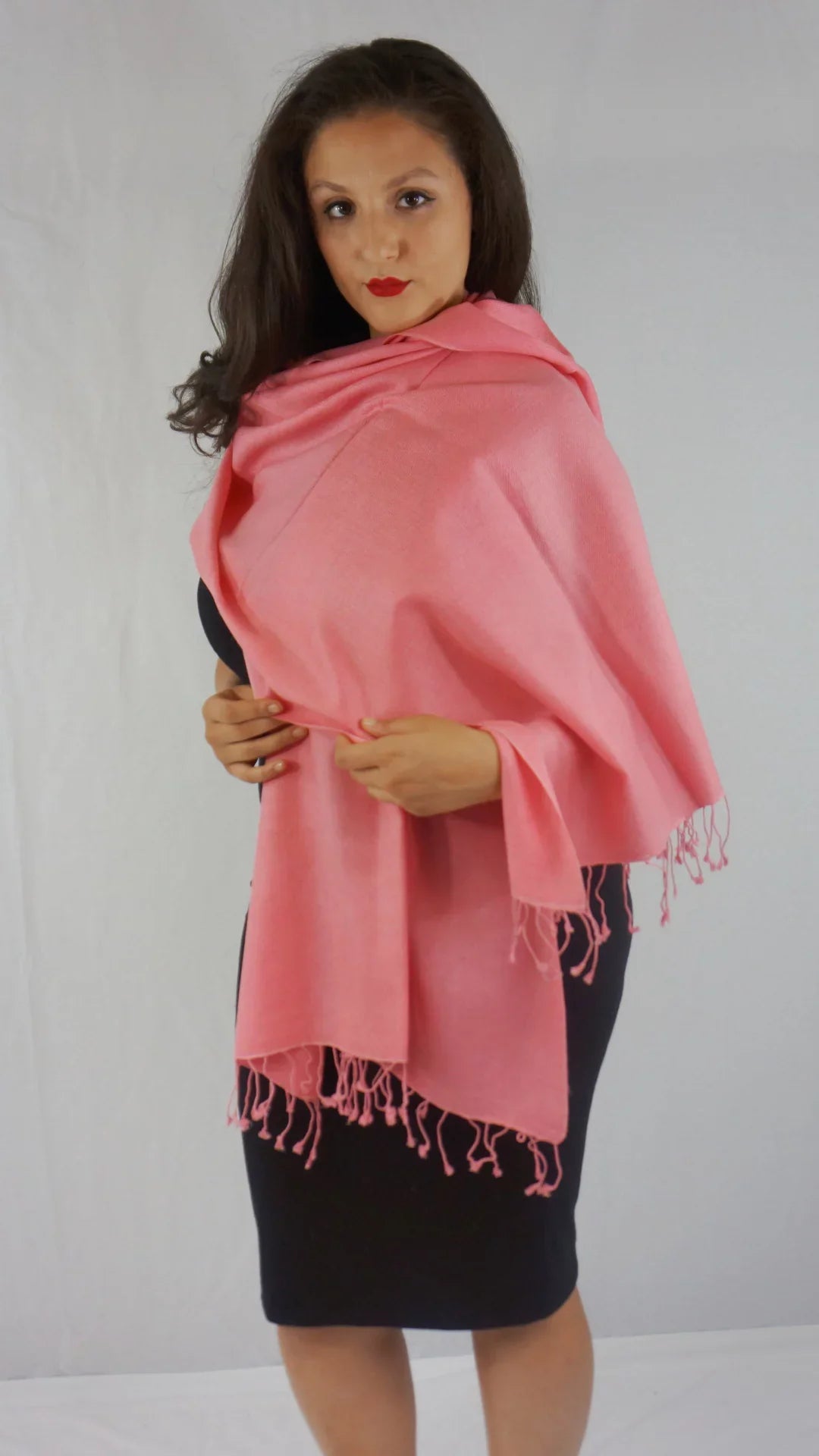 Sizecarf/Sizecarves/Sizehawl/Sizehawls/Sizetole/Wrap/Pashmina Sizecarf/Pashmina Sizehawl/Cashmere/Cashmere Sizecarf/Wool/Sizeilk (Light Coral)