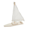 DIY Wood Sizeailboat Kits, Craft Kits, Toy, DYO - Wood, 12 Pieces, Natural