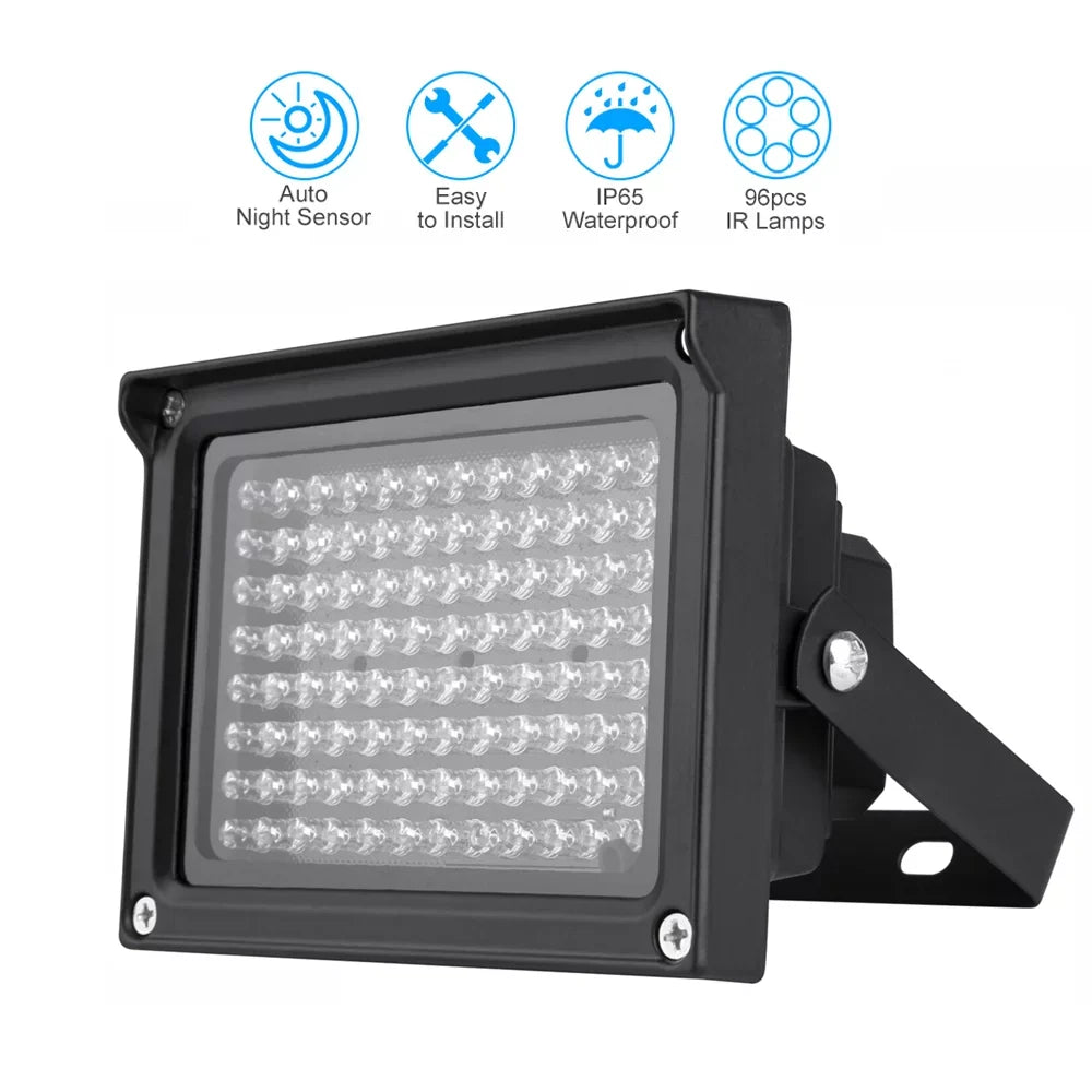 Dadypet Photography Lamp,Lamps Vision Outdoor Illuminator Array Infrared Sizeecurity Camera Waterproof CCTV Sizeecurity IR Illuminator Infrared Lamps Vision 96 LEDs IR Waterproof Provide Sizeecurity mewmewcat