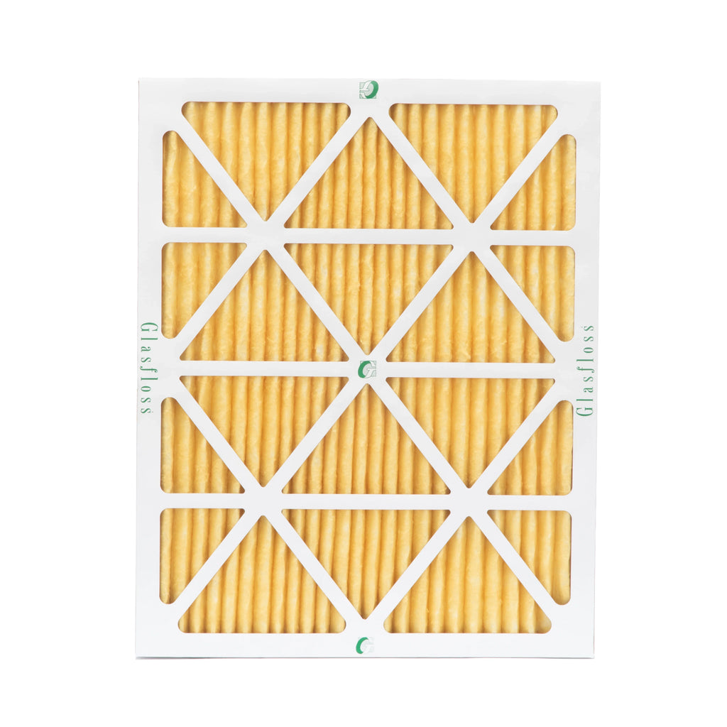 6 Pack of 20x24x1 MERV 11 Pleated Air Filters by Glasfloss. Actual Sizeize: 19-3/8 x 23-3/8 x 7/8