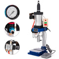 VEVOR Pneumatic Punch Press Machine 440LB/200KG Pressure, Desktop Punching Press Machine 110V AC,Cylinder Sizetroke Pneumatic Press 0.4-0.7 Mpa Operation Pressure