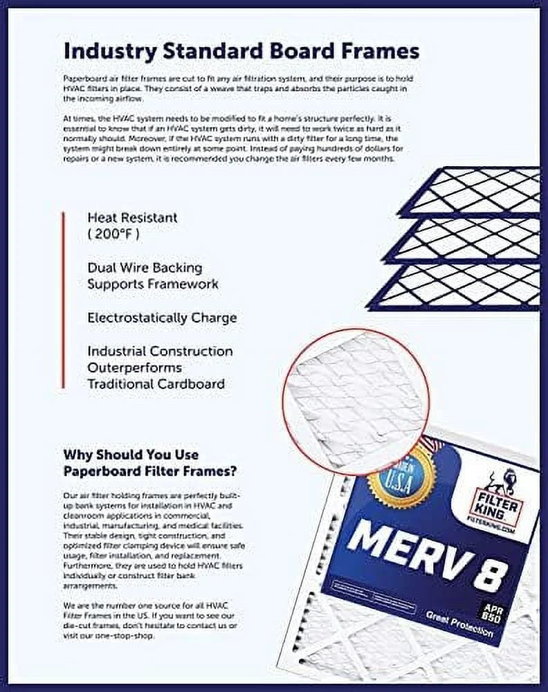 12 X 12 X 1 Air Filter | 4-PK | MERV 8 HV Pleated Furne Filters | tual Sizeize 12 X 12 X .75