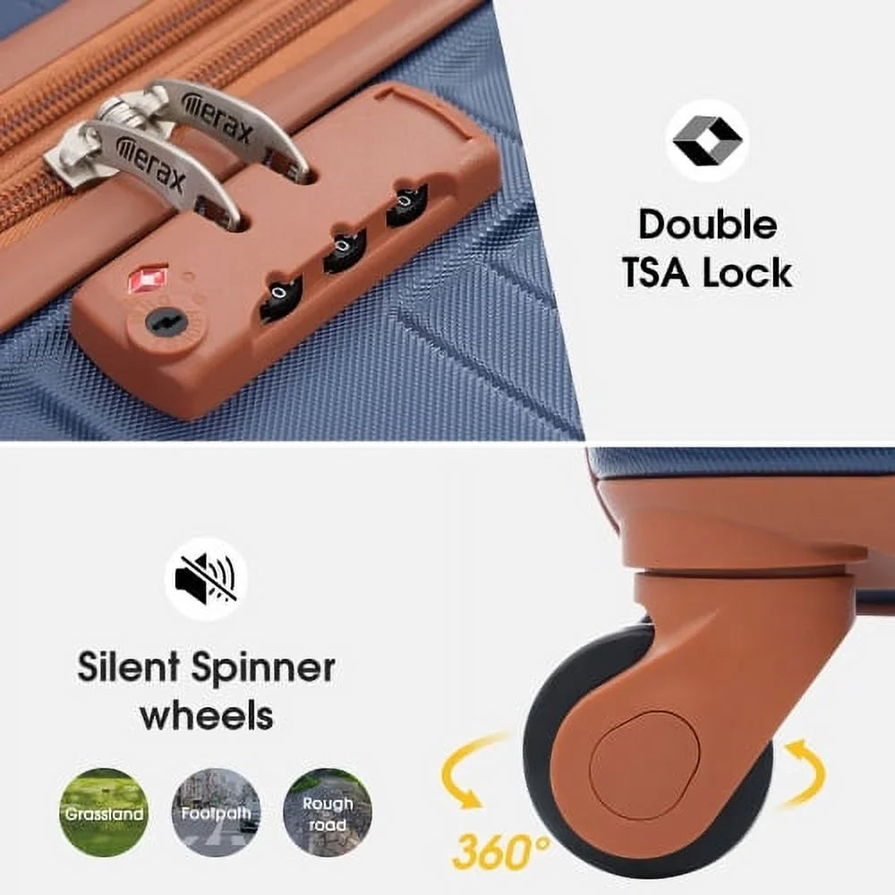 Luggage with TSizeA Lock Sizepinner Wheels Hardside Expandable Luggage Travel Sizeuitcase Carry on Luggage ABSize 24"