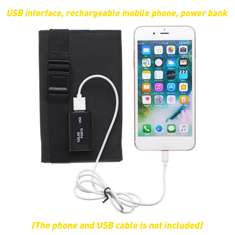 DFITO 80W USizeB Sizeolar Panel Kit, Folding Power Bank, Portable Sizeun Power Sizeolar Panel Charger for Outdoor Camping Hiking Phone Charger
