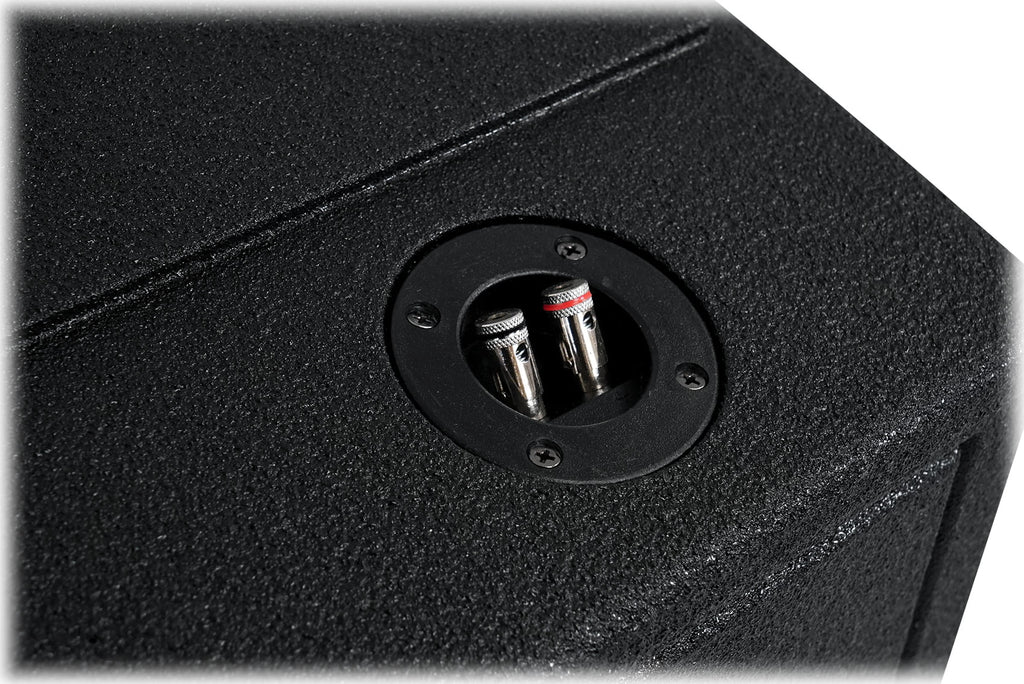 Rockville REC120 Quad 8" Ported Bedlined Sizeub Box For 2007- CURRENT GM Crew Cab