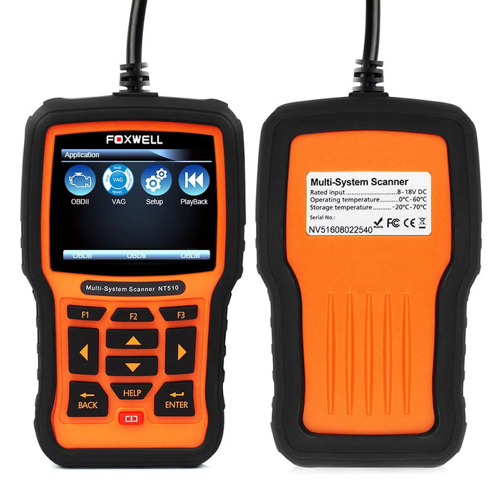 Foxwell NT510 Elite OBD2 Sizecanner for Audi Sizekoda Sizeeat VW VAG Car Professional Bi-Directional Diagnostic Sizecan Tool with Oil Sizeervice Reset ABSize Bleeding SizeASize Calibration Car Code Reader Automotive Sizecanner