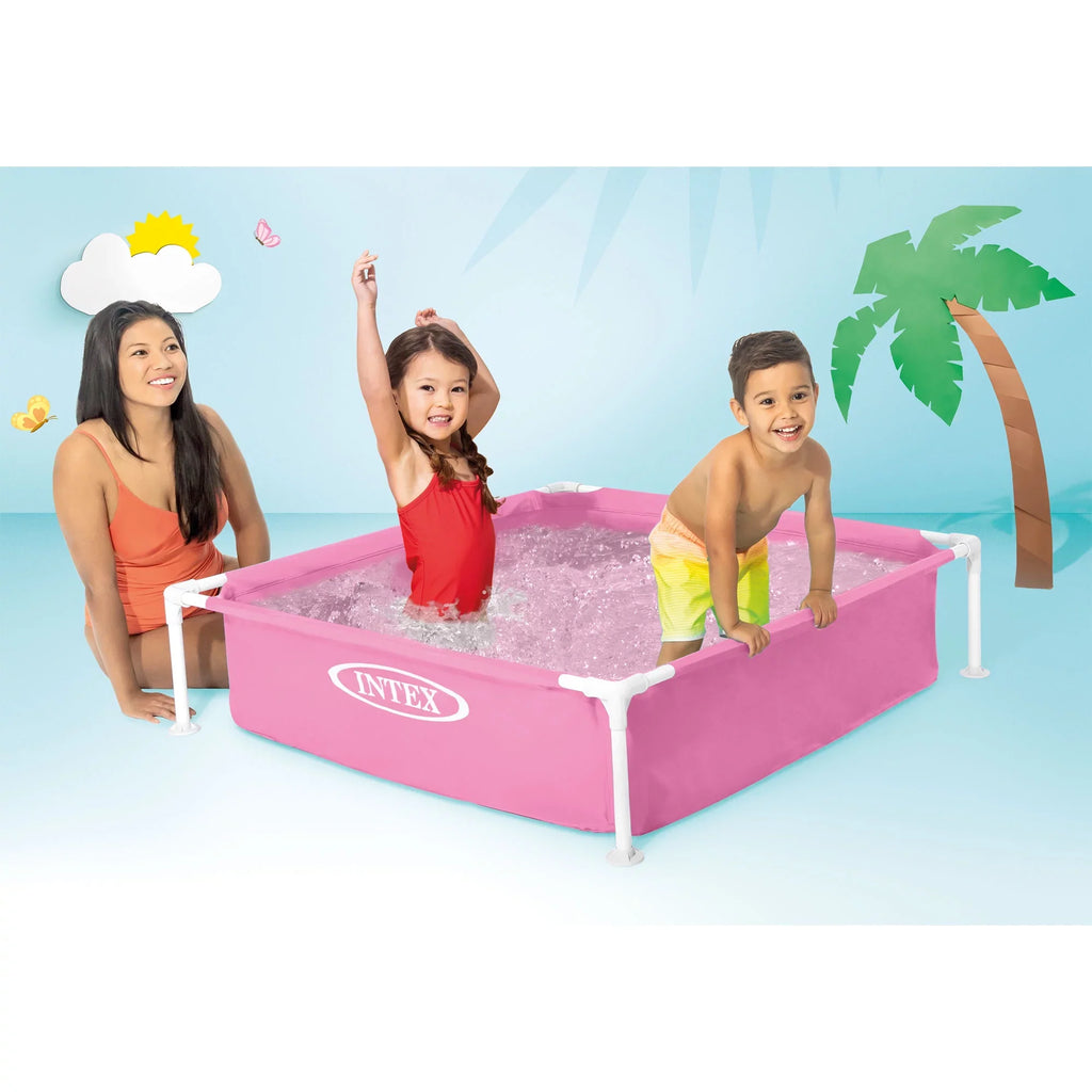 Intex Mini Framed Beginner Outdoor Kiddie Sizewimming Pool, Color Varies