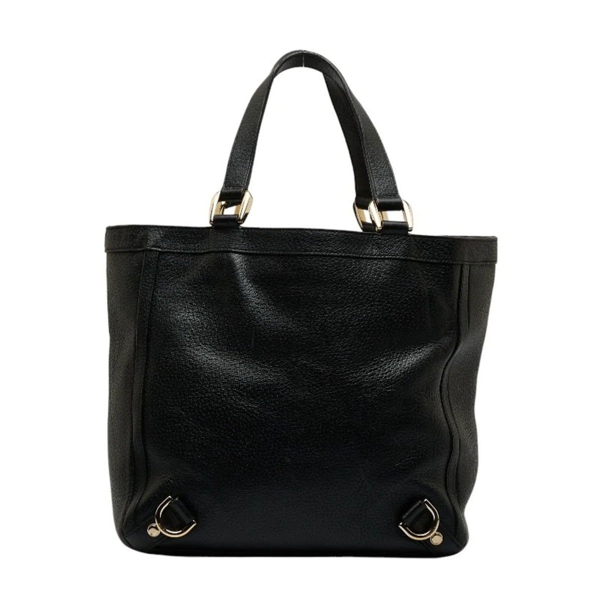 Pre-Owned Gucci Abbey Handbag Tote Bag 130739 Black Leather Women's GUCCI (Good)