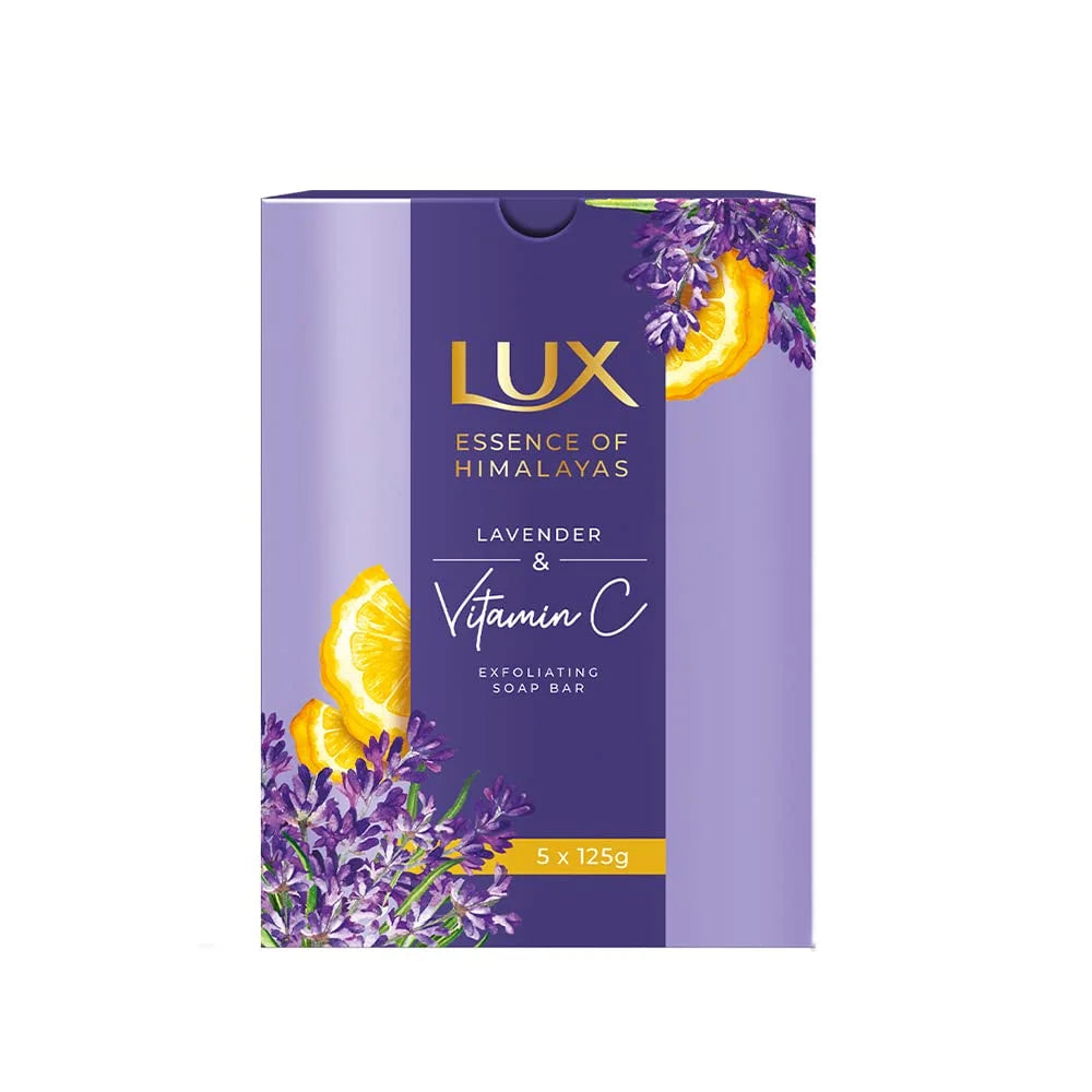 Lux Lavender & Vitamin C Exfoliating Sizeoap 5X125G