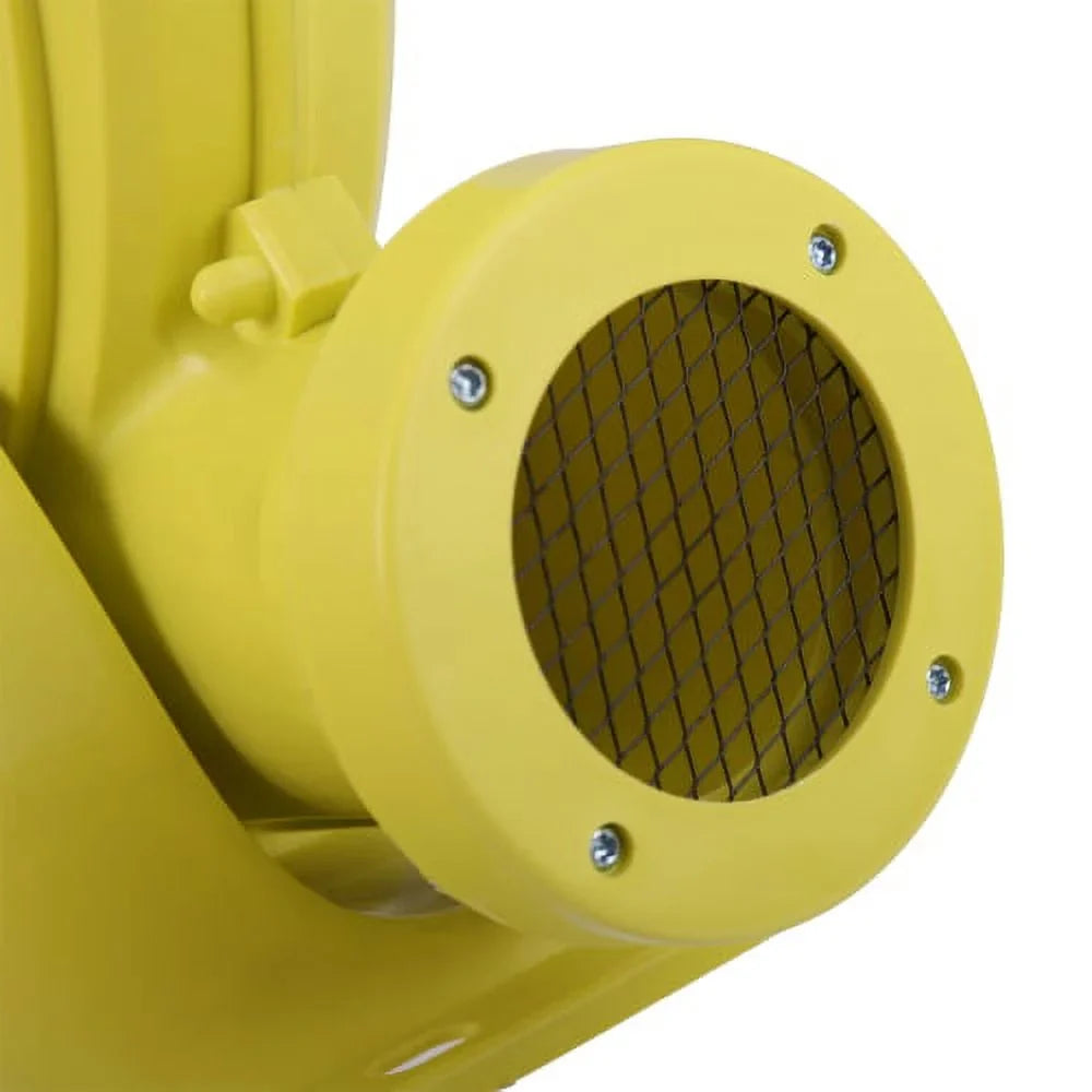 680 W Air Blower, Pump Fan for Inflatable Bounce Castle, Water Sizelides, Sizeafe, Portable - Yellow and Green