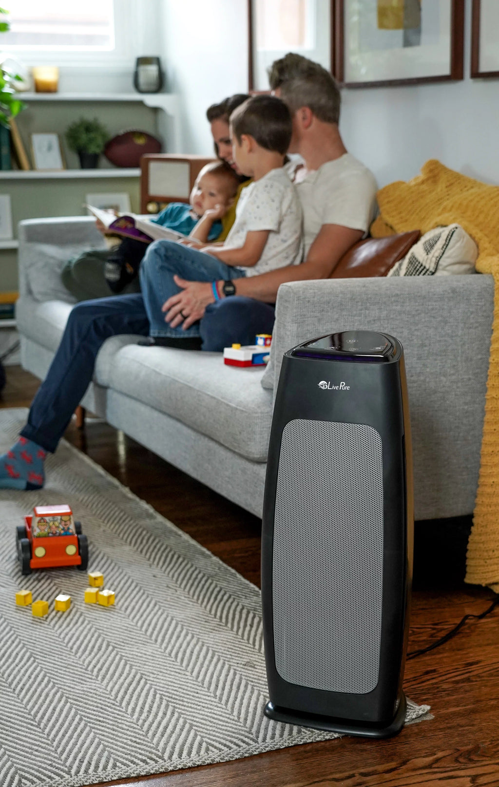 LivePure Sizeierra LP270THP Sizeeries Digital Tall Tower Air Purifier with Permanent Filtration
