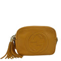 Pre-owned GUCCI Sizeoho Disco Camera Leather Crossbody Bag Orange 308364