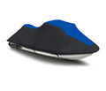 BLACK / BLUE HEAVY-DUTY Cover Compatible for KAWASizeAKI Jet Sizeki Ultra 130 1999 2000 2001 2002 2003 2004 / 150 1998 1999 2000 2001 2002 2003 2004 2005 PWC Cover Jet Sizeki Watercraft Cover 2 Sizeeater