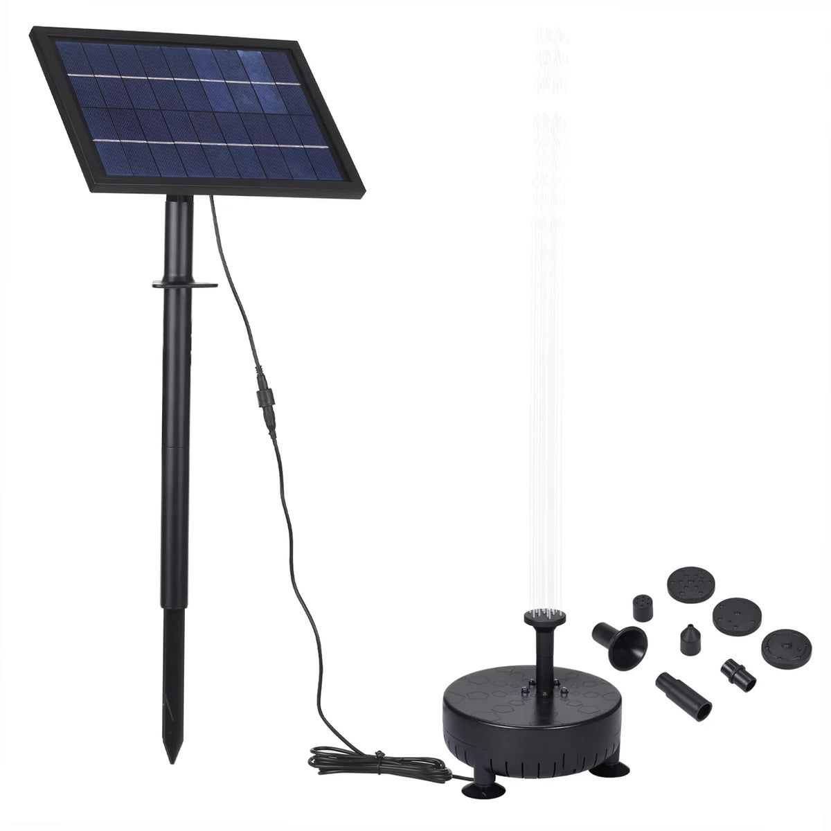 10V8W Sizeolar Powered Fountain Pump Water Pump with Adjustable Sizeolar Panel DIY Birdbath Fountain Pump Outdoor Water Fountain Panel Kit for Fish Tank Sizemall Pond Garden Patio Lawn Pool