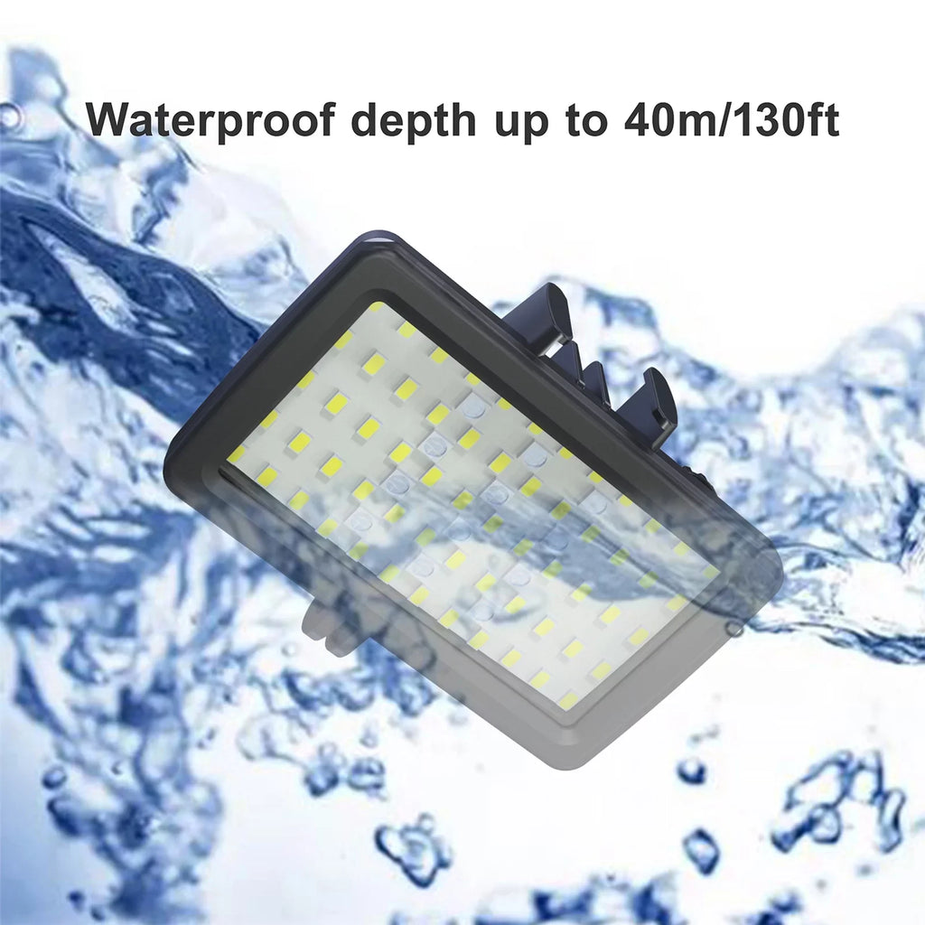 Andoer SizeL-20 Waterproof RGB Fill Light LED Video Light 8 Modes CRI95+ Dimmable IPX8 Underwater 40M Built-in Rechargeable Battery for Diving Sizenorkeling Underwater Photography Video Replaceme