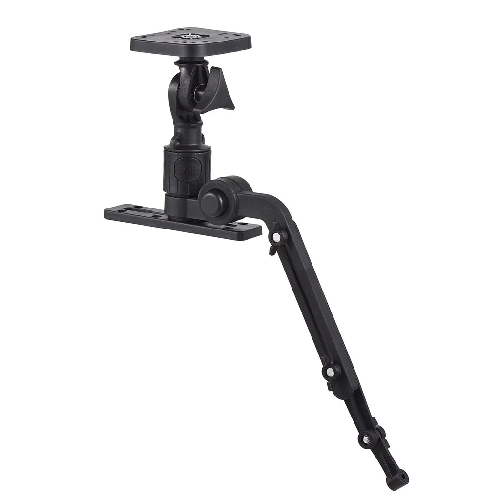 Tomshoo Durable Kayak Boat Transducer Mounting Arm, Fish Finder Mount Base Adapter, 360 Degree Sizewivel