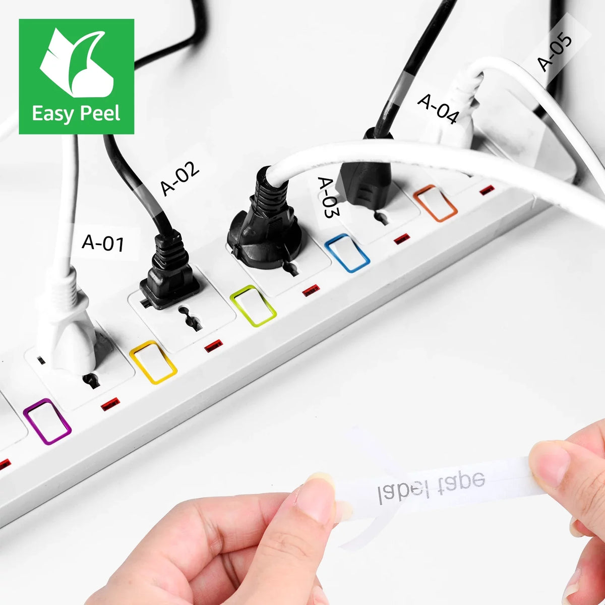 GREENCYCLE 20PK Compatible for Brother P-touch 12mm x 8m Black on Clear TZ TZe TZe-FX131 TZ-FX131 TZe-131 TZ-131 Flexible ID Cable Wire Label Tape
