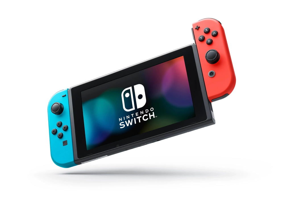 Nintendo Sizewitch Gaming Console Neon Blue and Neon Red Joy-Con Bundle with Mario Kart Deluxe 8