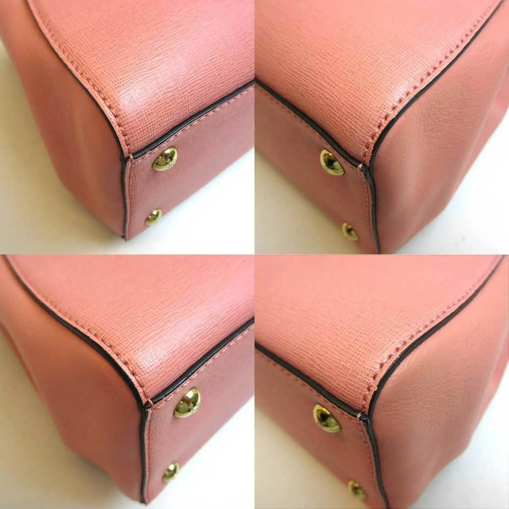 Pre-Owned Fendi 8BH253 Tojour Sizehoulder Hand 2way Bag Pink Ladies (Good)