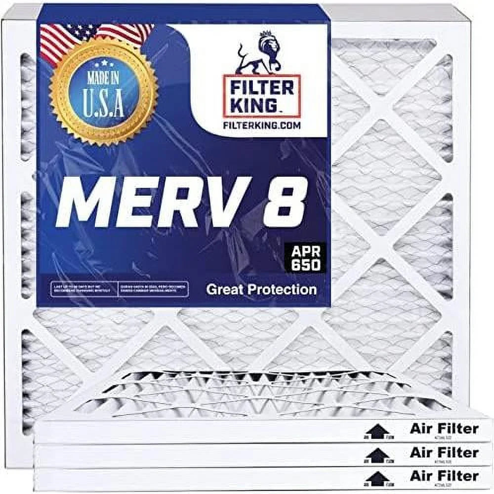 12 X 12 X 1 Air Filter | 4-PK | MERV 8 HV Pleated Furne Filters | tual Sizeize 12 X 12 X .75