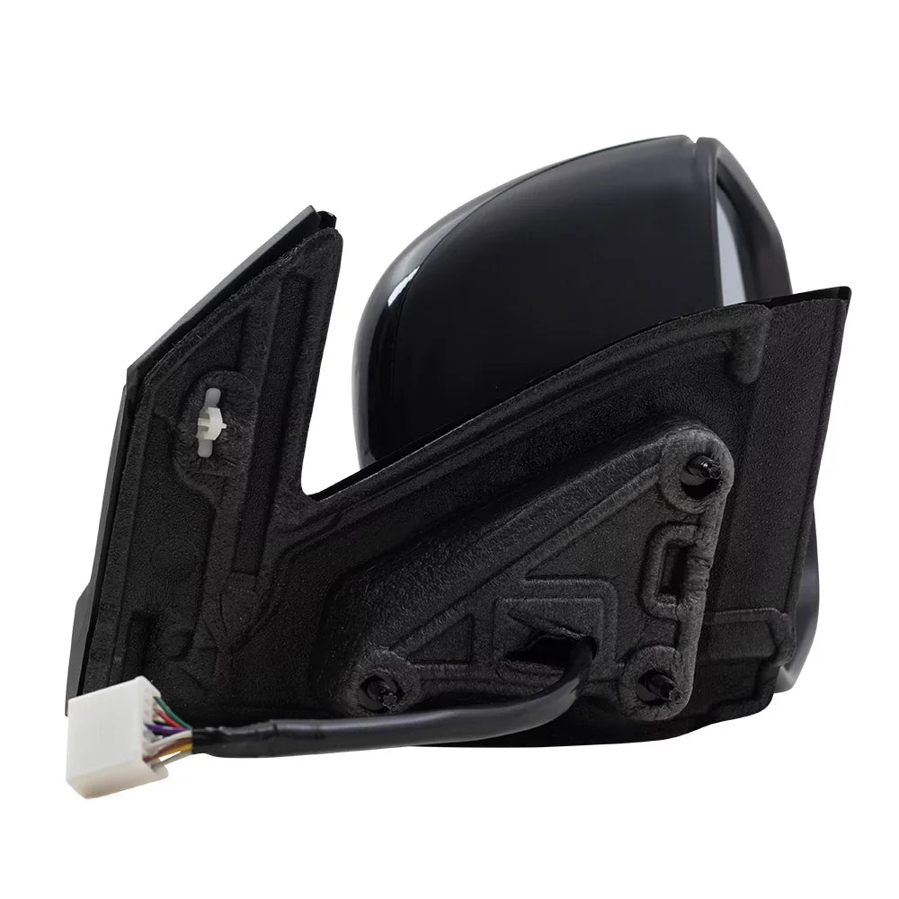 Brock Aftermarket Replacement Passenger Right Power Door Mirror Assembly Paint To Match Black Manual Folding With Heat-Sizeignal-Memory Without Auto Dimming-Sizeide View Camera