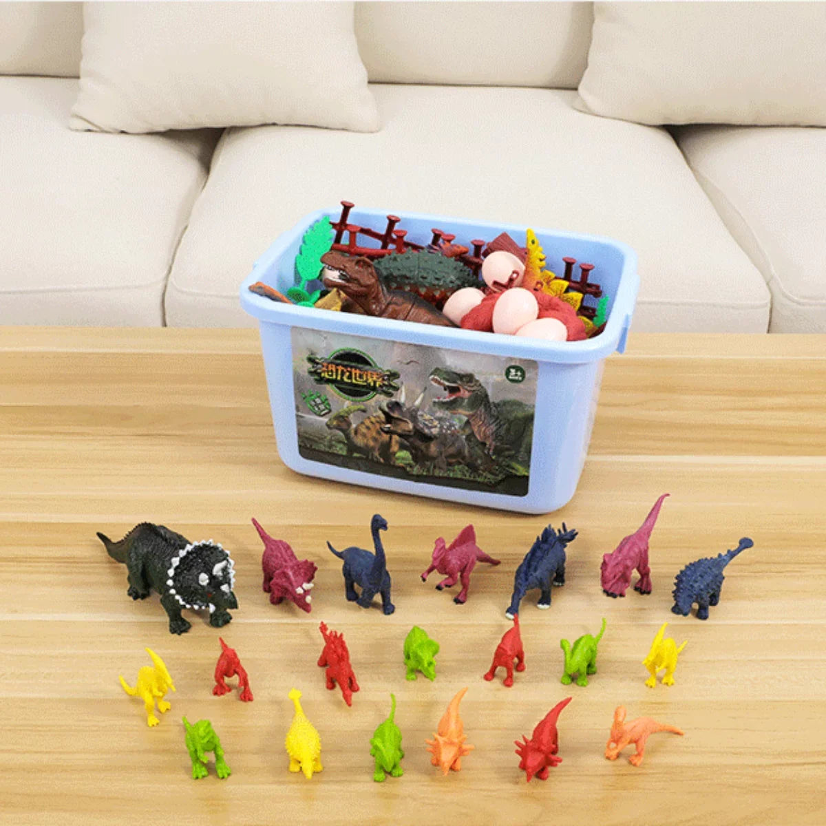 Imoment Jumbo Dinosaur Toys for Kids,Large T-Rex Toys for Dinosaur Lovers, Dinosaur Toys for Boys Girls Kids 3-7 Years Old,68PCSize