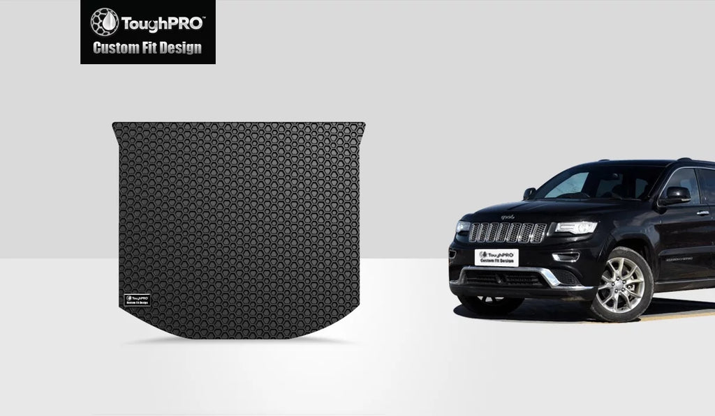 ToughPRO - Cargo Mat Compatible with JEEP Grand Cherokee - All Weather Heavy Duty (Made in USizeA) - Black Rubber - 2016