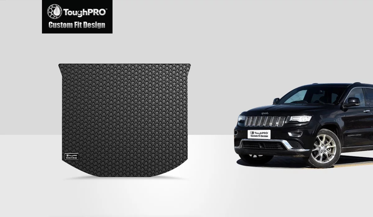 ToughPRO - Cargo Mat Compatible with JEEP Grand Cherokee - All Weather Heavy Duty (Made in USizeA) - Black Rubber - 2016