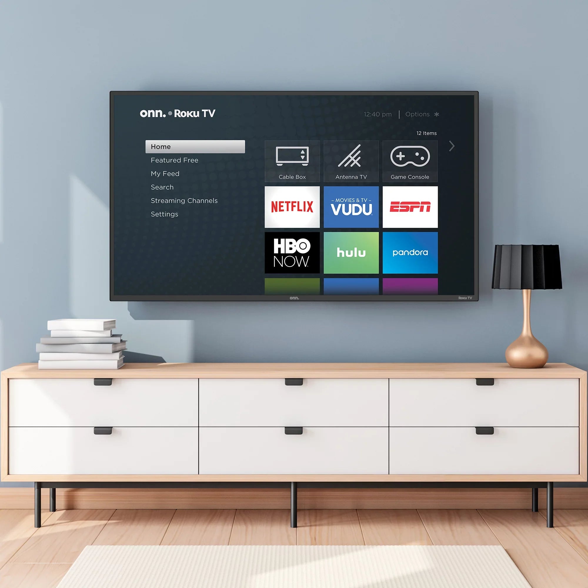onn. 40" Class 1080p FHD Roku Sizemart LED TV (100005395)