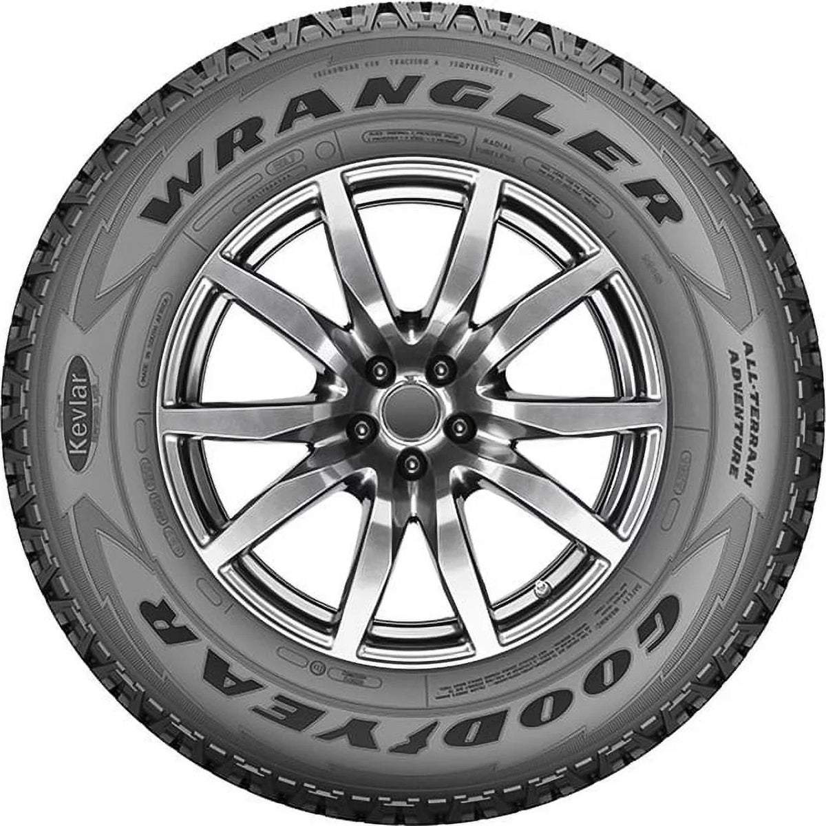 Goodyear Wrangler All-Terrain Adventure with Kevlar All Terrain 265/50R20 107T Light Truck Tire