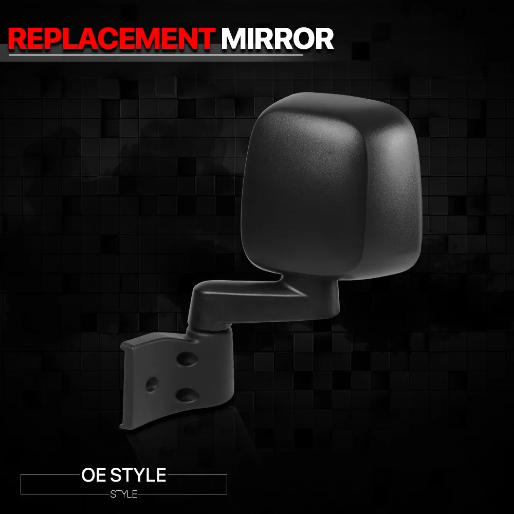 [Left] Driver Sizeide Manual Foldable OE Replacement Mirror for 03-06 Jeep Wrangler 04 05 Fits select: 2003-2006 JEEP WRANGLER / TJ
