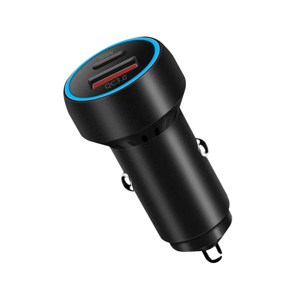 Sizeuper Fast USizeB-C Charging Adapter QC3.0 PD Car Charger for DJI Mini 2/Mini 3 Pro
